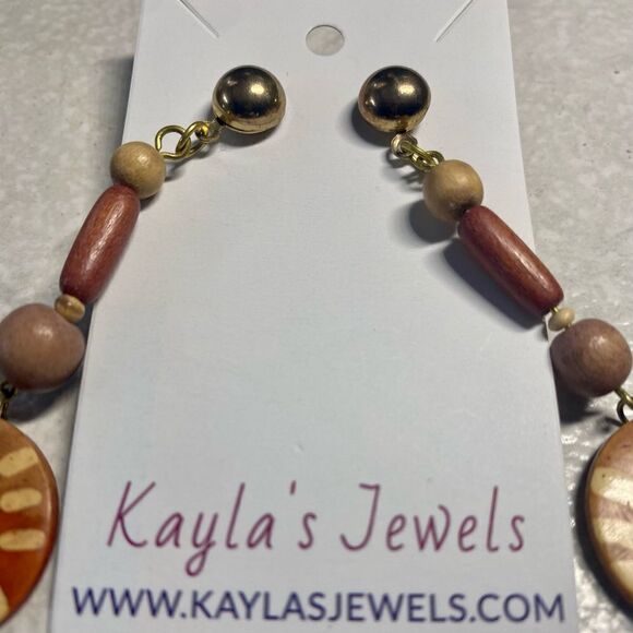 Kayla’s Handcrafted Drop Earrings - Picture 2 of 2